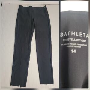 Athleta Interstellar High Rise Tight Pants Womens Sz 14 Black 486212